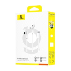 Baseus Encok CZ19 Wired In-Ear Headphones White Baseus Encok CZ19 Wired In-Ear Headphones White