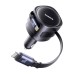 Baseus Enjoyment Max car charger with USB-C+Lightning cables 60W Black