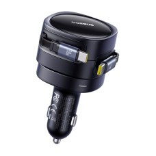 Baseus Enjoyment Max car charger with USB-C+USB-C cables 60W Black Baseus Enjoyment Max car charger with USB-C+USB-C cables 60W Black