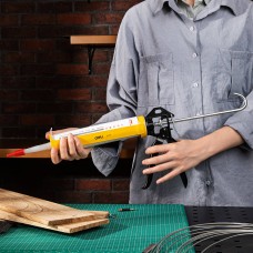 Caulking Gun 230mm Deli Tools EDL2370 (yellow) Caulking Gun 230mm Deli Tools EDL2370 (yellow)