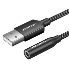 Single-port USB external sound card Vention Gome 1m (black) Single-port USB external sound card Vention Gome 1m (black)