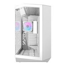 Darkflash DY470 computer case (white) + 4 fans + GPU bracket Darkflash DY470 computer case (white) + 4 fans + GPU bracket