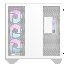 Darkflash DY470 computer case (white) + 4 fans + GPU bracket Darkflash DY470 computer case (white) + 4 fans + GPU bracket