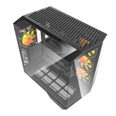 Darkflash DY470 computer case (black) + 4 fans + GPU bracket Darkflash DY470 computer case (black) + 4 fans + GPU bracket