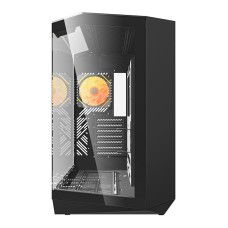 Darkflash DY470 computer case (black) + 4 fans + GPU bracket Darkflash DY470 computer case (black) + 4 fans + GPU bracket