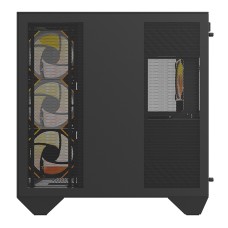Darkflash DY470 computer case (black) + 4 fans + GPU bracket Darkflash DY470 computer case (black) + 4 fans + GPU bracket
