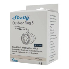 Shelly Plug S MTR Gen3 IP44 12A smart outdoor outlet Shelly Plug S MTR Gen3 IP44 12A smart outdoor outlet