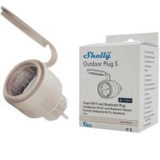 Shelly Plug S MTR Gen3 IP44 12A smart outdoor outlet Shelly Plug S MTR Gen3 IP44 12A smart outdoor outlet