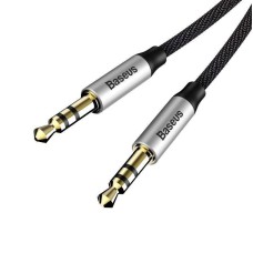 Baseus Yiven Audio Cable mini jack 3,5mm AUX, 1m (Black+Silver)