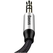 Baseus Yiven Audio Cable mini jack 3,5mm AUX, 1m (Black+Silver)