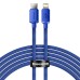 Baseus Crystal Shine cable USB-C to Lightning, 20W, PD, 2m (blue)