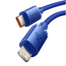 Baseus Crystal Shine cable USB-C to Lightning, 20W, PD, 2m (blue) Baseus Crystal Shine cable USB-C to Lightning, 20W, PD, 2m (blue)