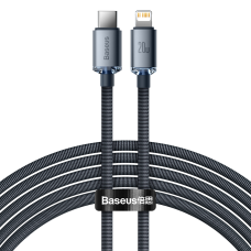 Baseus Crystal Shine cable USB-C to Lightning, 20W, PD, 2m (black) Baseus Crystal Shine cable USB-C to Lightning, 20W, PD, 2m (black)