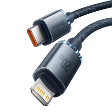 Baseus Crystal Shine cable USB-C to Lightning, 20W, PD, 2m (black) Baseus Crystal Shine cable USB-C to Lightning, 20W, PD, 2m (black)