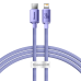 Baseus Crystal Shine cable USB-C to Lightning, 20W, PD, 1.2m (purple)