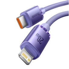 Baseus Crystal Shine cable USB-C to Lightning, 20W, PD, 1.2m (purple)