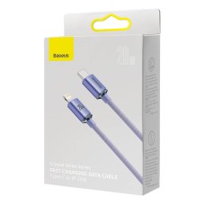 Baseus Crystal Shine cable USB-C to Lightning, 20W, PD, 1.2m (purple)