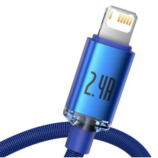 Baseus Crystal Shine cable USB to Lightning, 2.4A, 2m (blue) Baseus Crystal Shine cable USB to Lightning, 2.4A, 2m (blue)