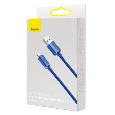 Baseus Crystal Shine cable USB to Lightning, 2.4A, 2m (blue) Baseus Crystal Shine cable USB to Lightning, 2.4A, 2m (blue)