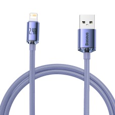 Baseus Crystal Shine cable USB to Lightning, 2.4A, 1.2m (purple) Baseus Crystal Shine cable USB to Lightning, 2.4A, 1.2m (purple)