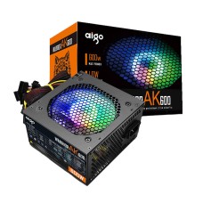 Computer Power Supply Aigo AK600 RGB (black) Computer Power Supply Aigo AK600 RGB (black)