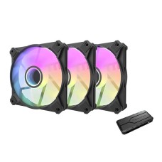 Computer fan set Darkflash INF8 ARGB, 3in1 120x120 (black) Computer fan set Darkflash INF8 ARGB, 3in1 120x120 (black)