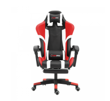 Herzberg HG-8083: Tri-color Gaming and Office Chair with Linear Accent Red