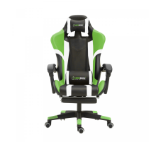Herzberg HG-8083: Tri-color Gaming and Office Chair with Linear Accent Green