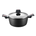 Royalty Line RL-FTN24: 24cm Die-Cast Greblon Marble Coated Casserole - 4.5L