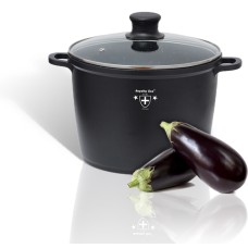 Royalty Line RL-AD28M: Marble Coated Casserole With Glass Lid - 28cm