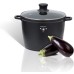 Royalty Line RL-AD28M: Marble Coated Casserole With Glass Lid - 28cm