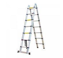 Herzberg HG-5440: Retracting Aluminum Telescopic Ladder - 4.4M