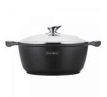 Royalty Line RL-BS30M: Marble Coated Cooking Pot & Casserole - 30cm