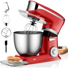 Royalty Line PKM-1900.7: Stand Mixer- 1900W Red