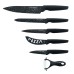 Royalty Line RL-MB5N;Set of knives with marble cover 6pcs