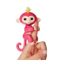 Cenocco Finger Toy Happy Monkey Pink