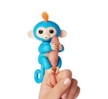 Cenocco Finger Toy Happy Monkey Blue