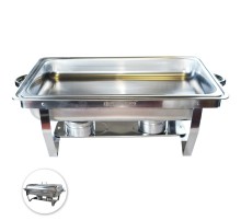 Herzberg HG-8022-1: 9 Quart Stainless Steel Chafing Dish - 1 Container
