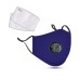 PM2.5M: Washable Cotton Mask w/ 2 Activated Carbon Filters Blue