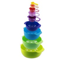 Herzberg 9 in 1 Bowl and Measuring Cups Set