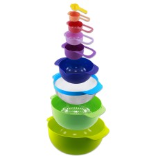 Herzberg 9 in 1 Bowl and Measuring Cups Set Herzberg 9 in 1 Bowl and Measuring Cups Set