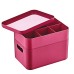 Herzberg HG-OKY676: 2 Layer Multipurpose Organizer Box Pink