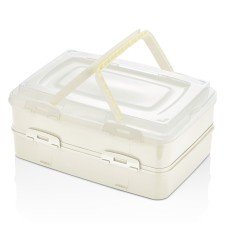 Herzberg Duplex Takeaway Pastry Carrying Box Ivory Herzberg Duplex Takeaway Pastry Carrying Box Ivory