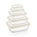 Herzberg 5 Pieces Bio Saver Box Set Ivory