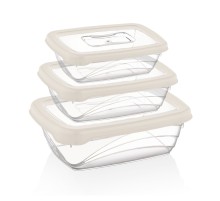 Herzberg 3 Pieces Bio Saver Box Set Ivory
