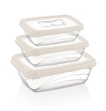 Herzberg 3 Pieces Bio Saver Box Set Ivory