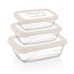 Herzberg 3 Pieces Bio Saver Box Set Ivory