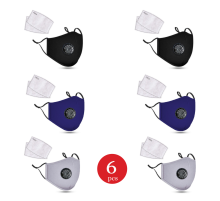 Washable Cotton Mask w/ 2 Activated Carbon Filters