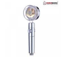 Herzberg Turbo Charger Showerhead Gold