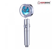 Herzberg Turbo Charger Showerhead Blue